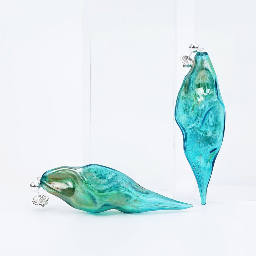 WAVE EARRINGS |blue|