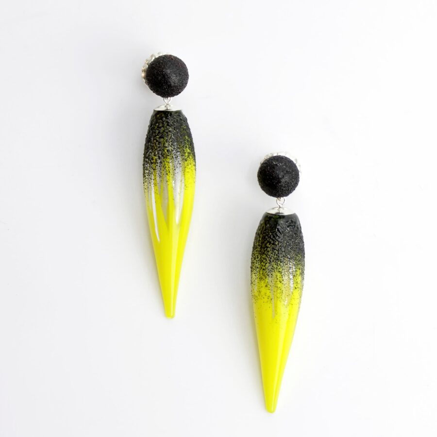 |yellow | black| GIRASOLE EARRINGS