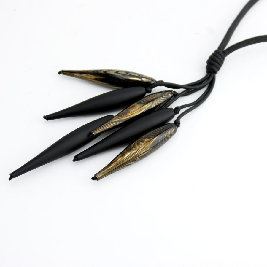 |black|silver| GIRASOLE PENDANT