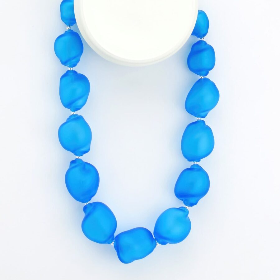 |turquoise| CURVED LINE NECKLACE