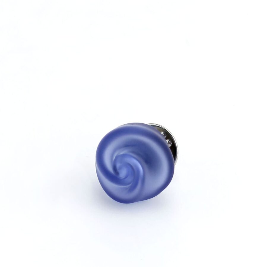 CURVED LINE LAPEL PIN |dark blue|