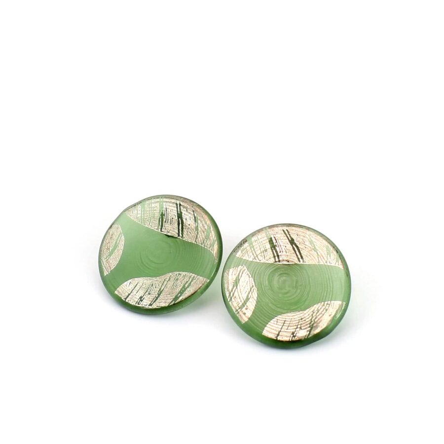 | silver | green | SHADOW EARRINGS