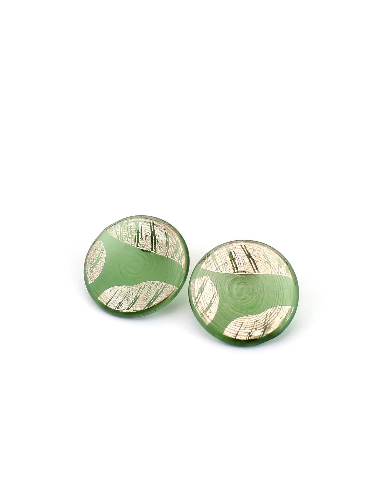 | silver | green | SHADOW EARRINGS