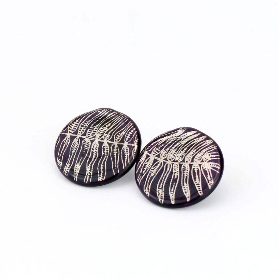 | silver | purple | SHADOW EARRINGS