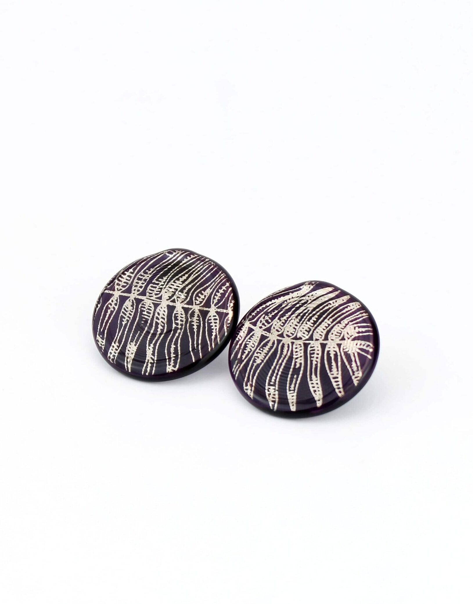 | silver | purple | SHADOW EARRINGS