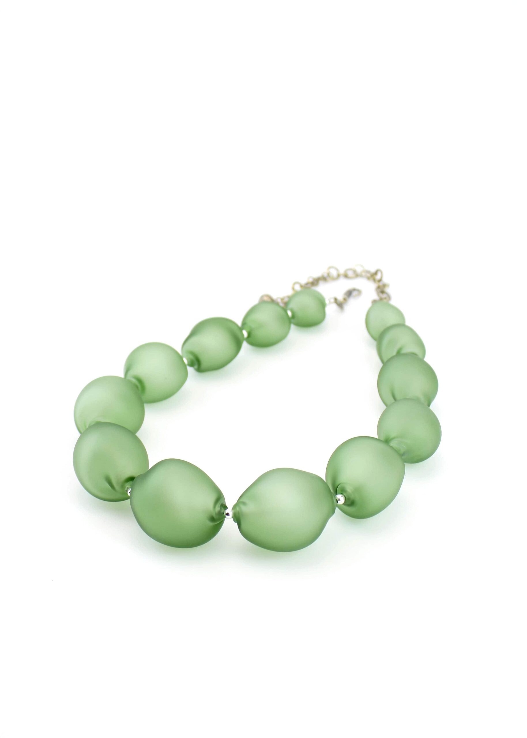 |pale green| CURVED LINE NECKLACE - Image 2