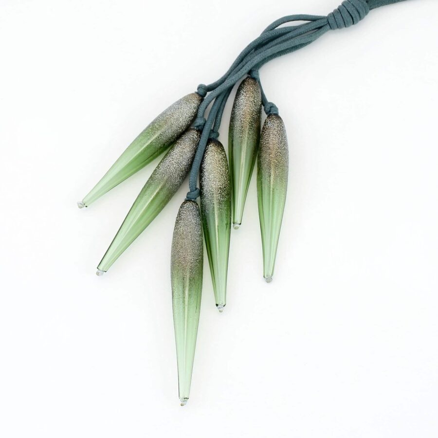 |pale green | GIRASOLE PENDANT SILVER DUST