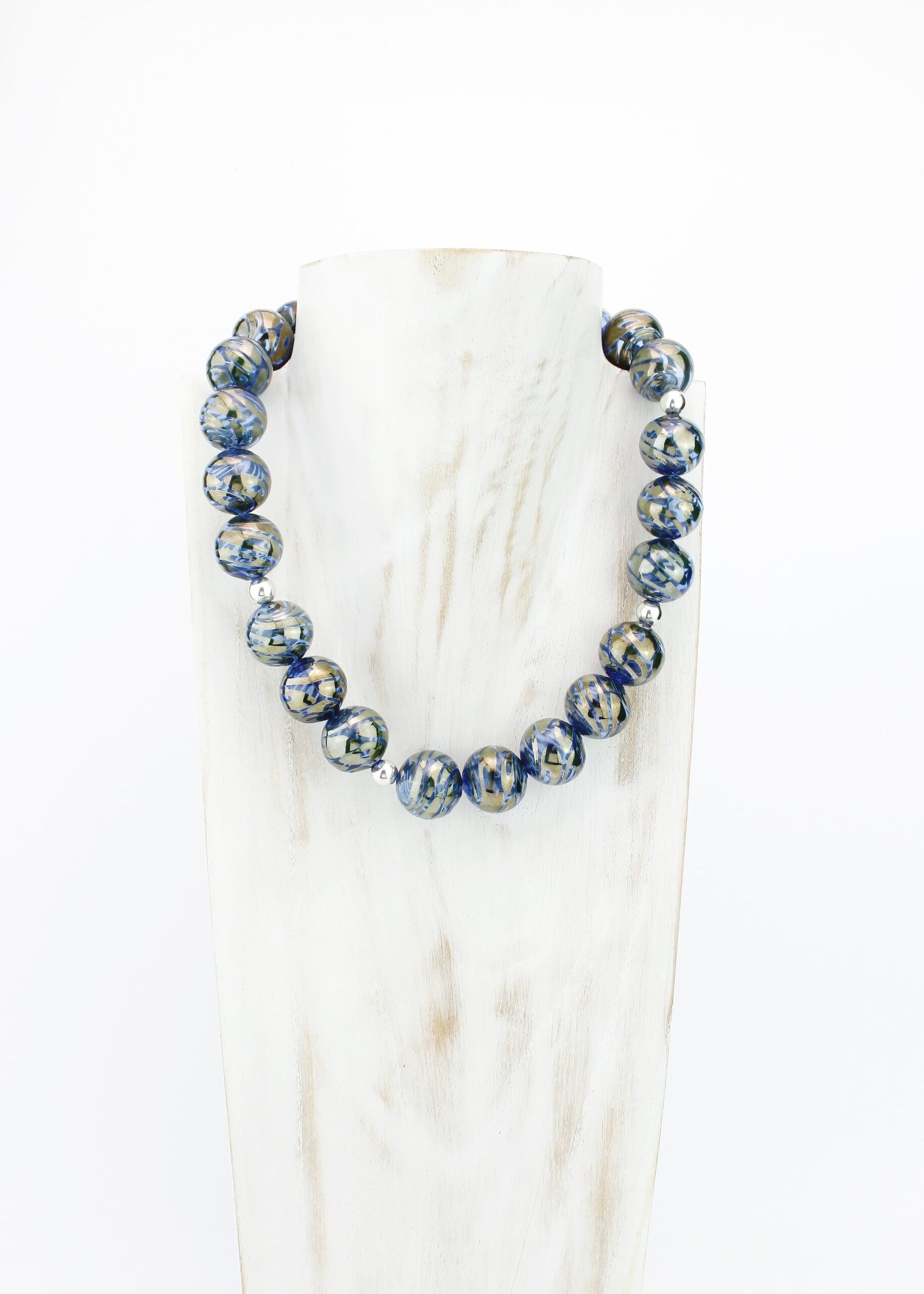 |blue|bronze| MOCUME NECKLACE - Image 3
