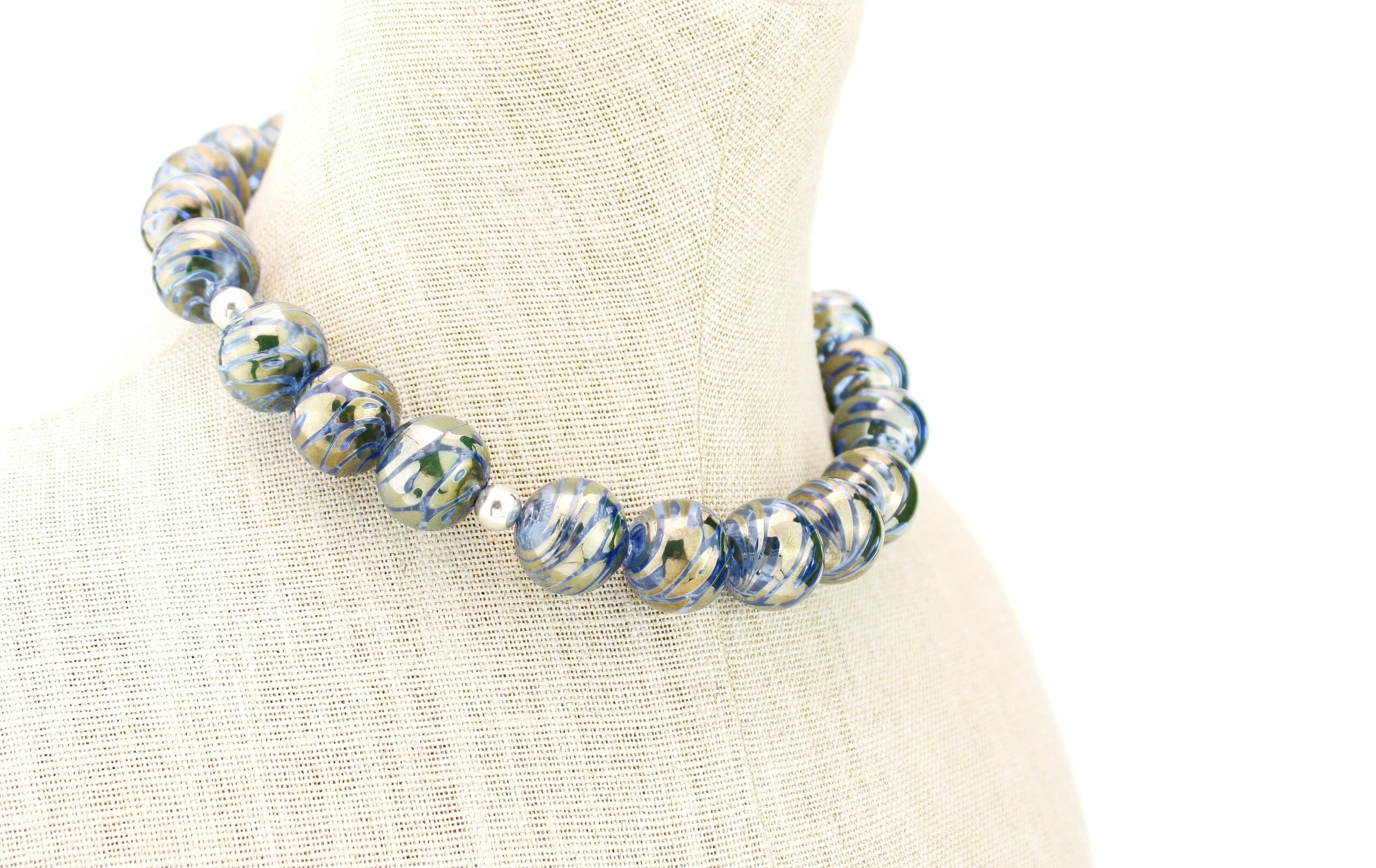 |blue|bronze| MOCUME NECKLACE - Image 7