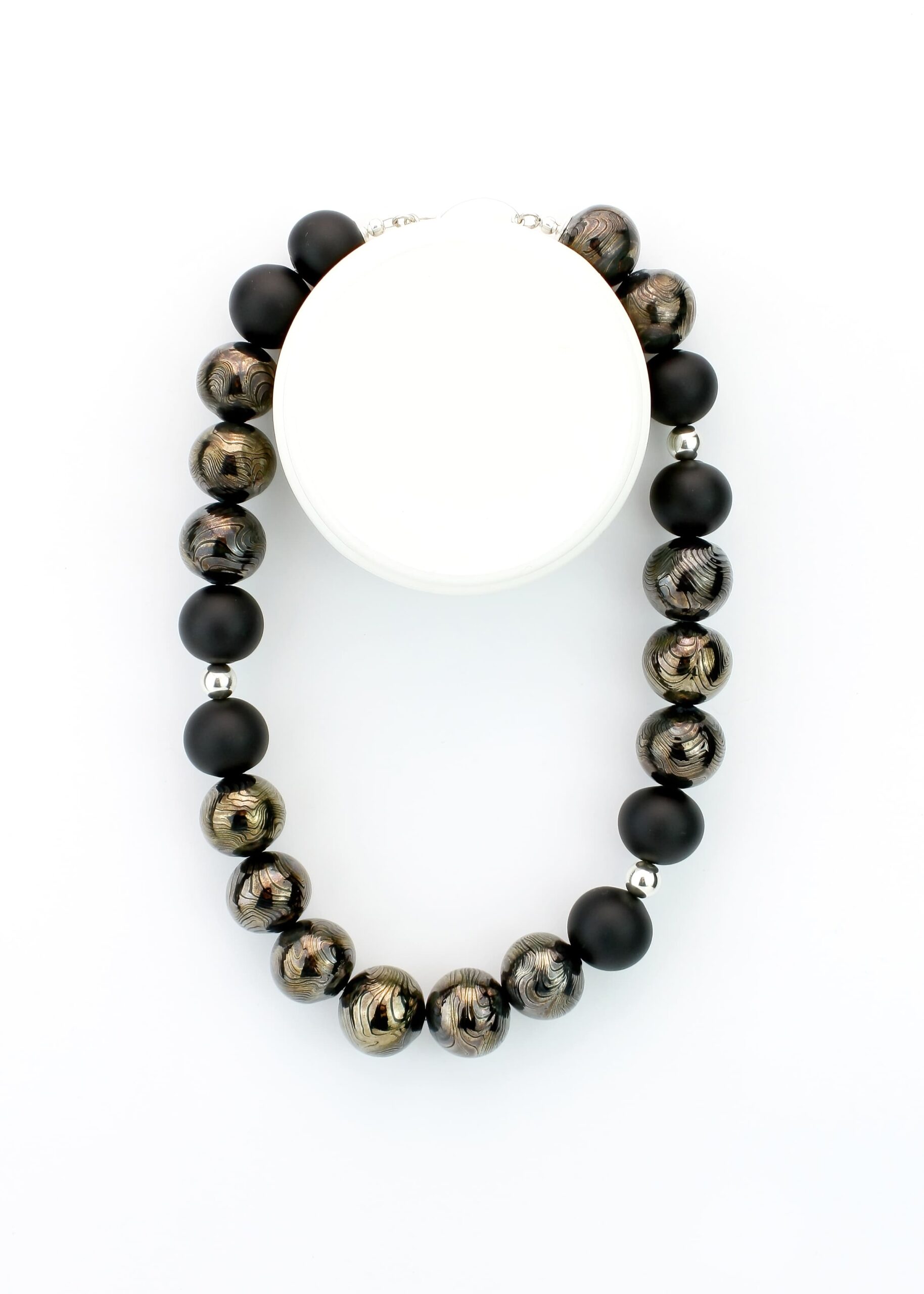 |black|bronze| MOCUME NECKLACE