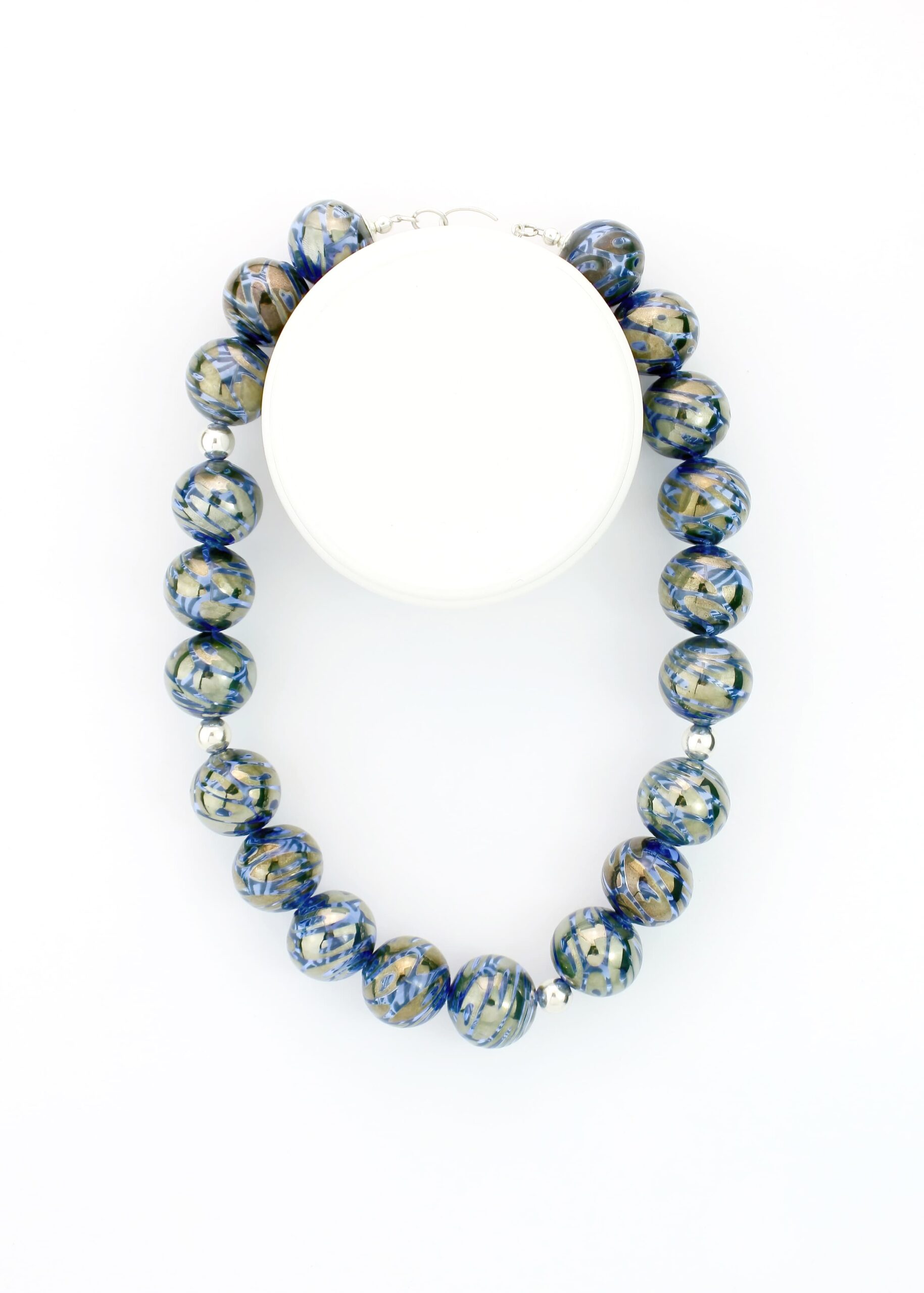 |blue|bronze| MOCUME NECKLACE