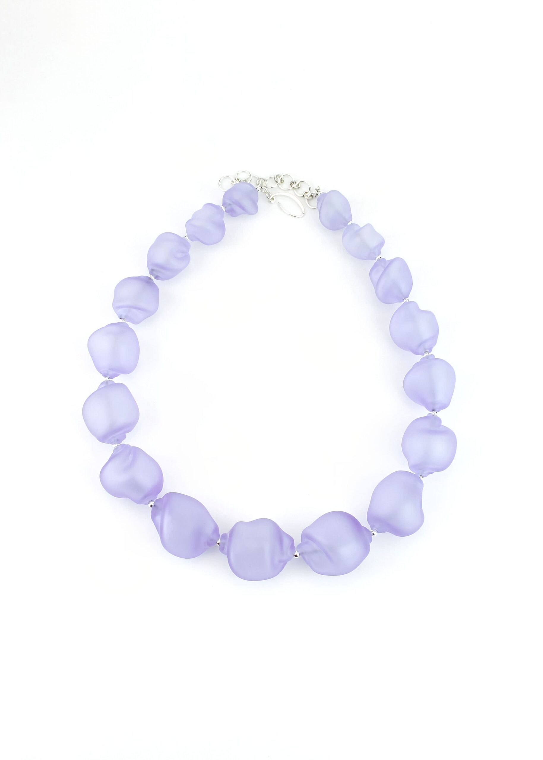 |fuchsia| CURVED LINE NECKLACE