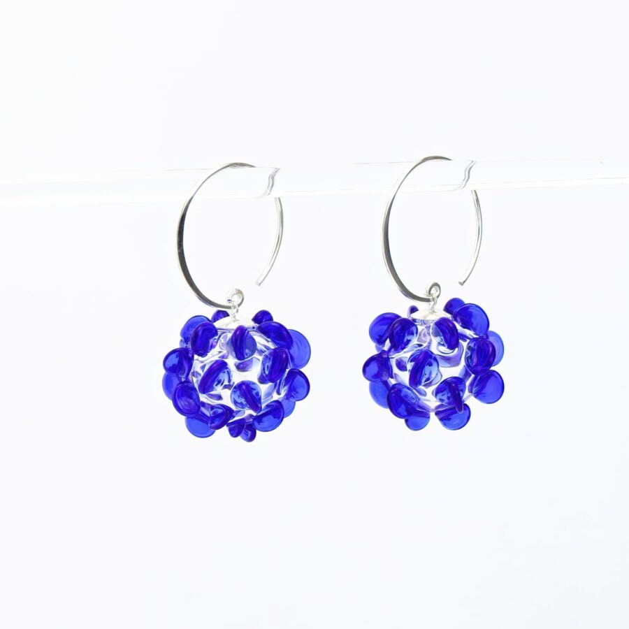 LILAC EARRINGS |dark blue|