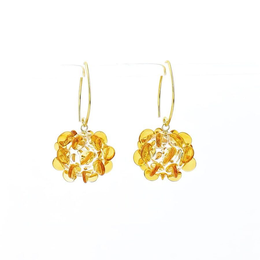 LILAC EARRINGS |topaz|gold|