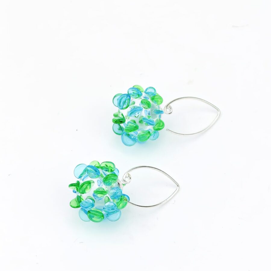 LILAC EARRINGS |aqua | green|
