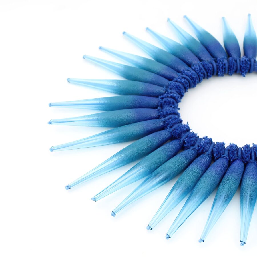 |aqua|blue| one layer| GIRASOLE NECKLACE