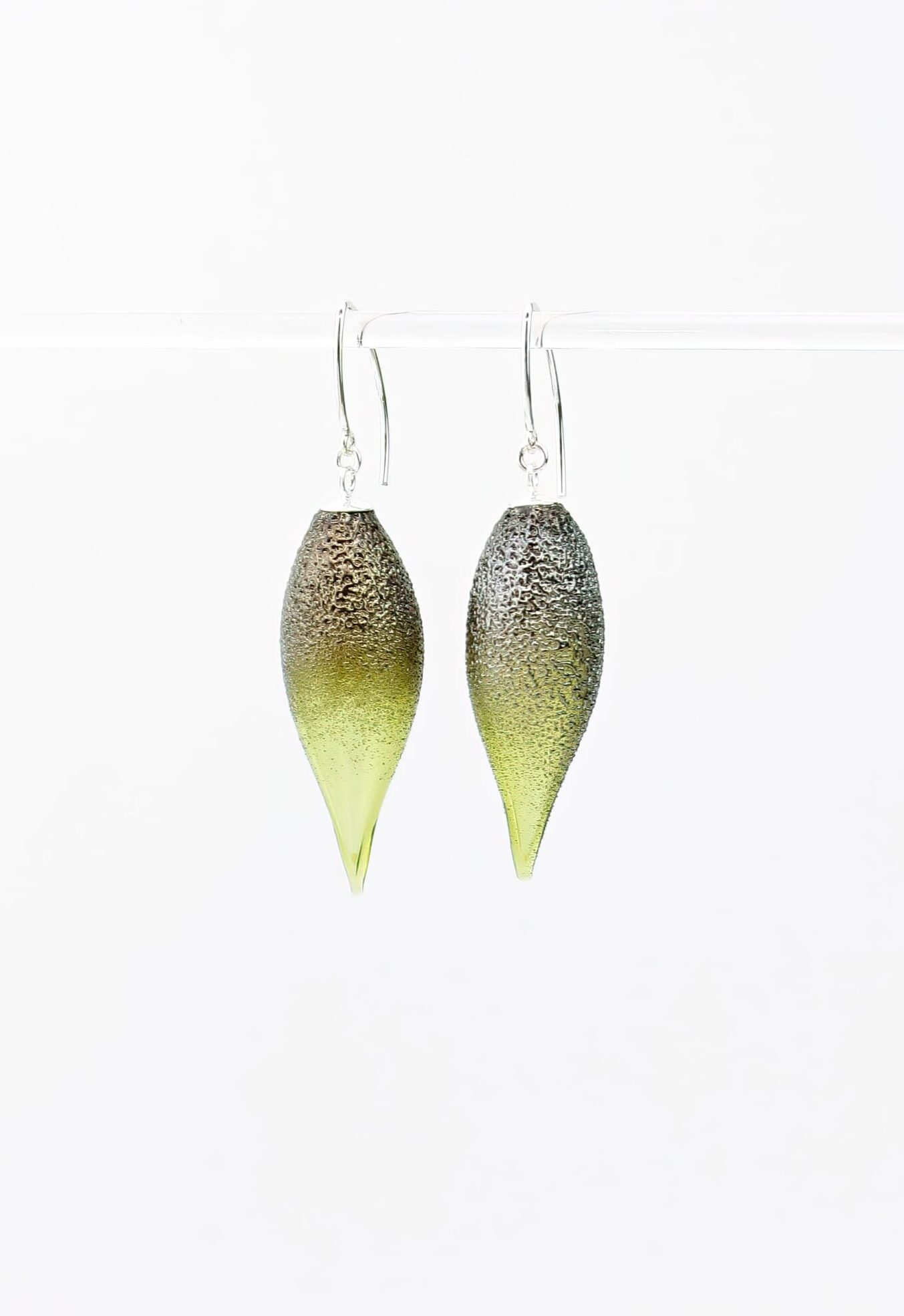 |apple green | SILVER DUST GIRASOLE EARRINGS