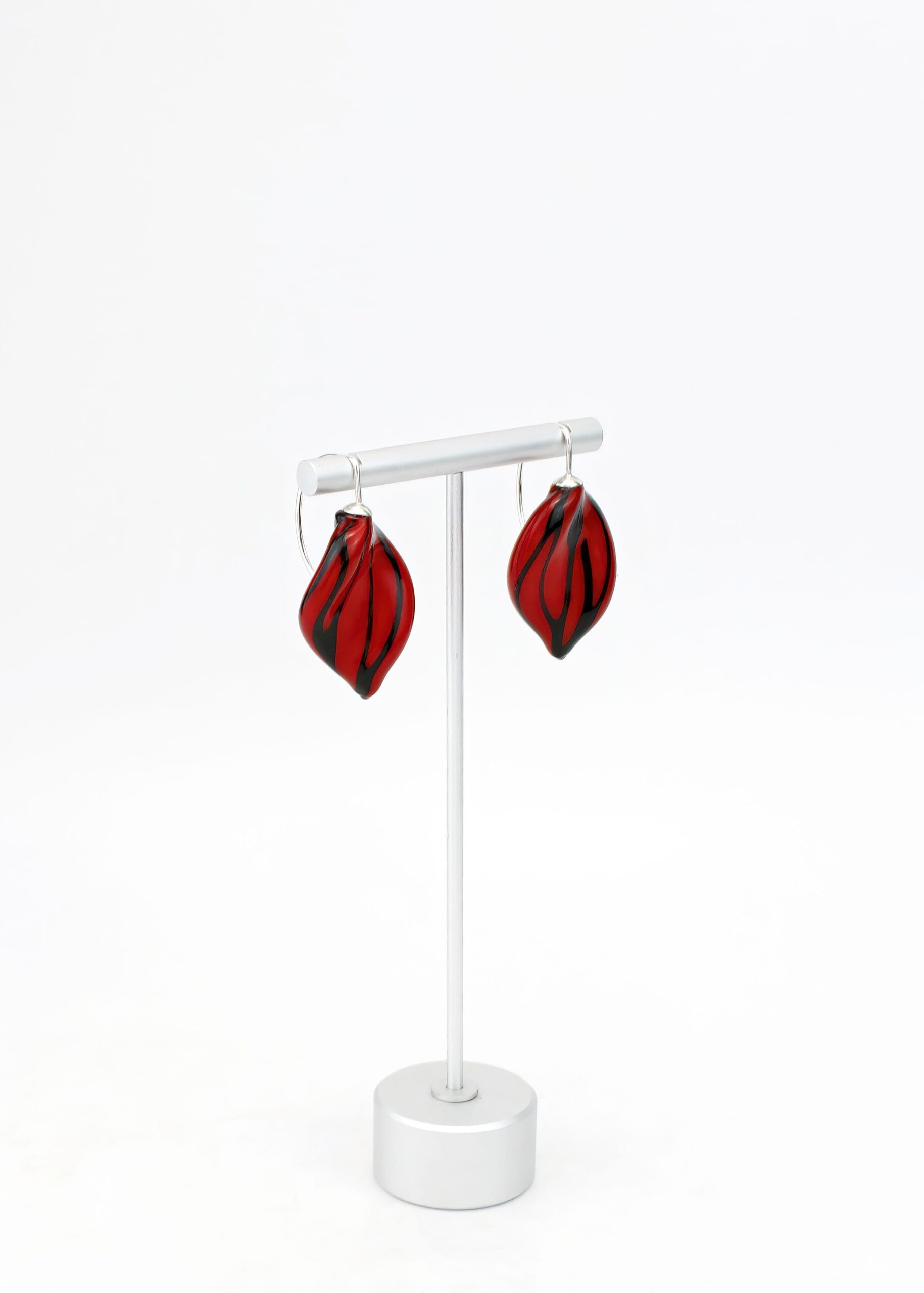 LEAFFORM EARRINGS |red| - Image 3