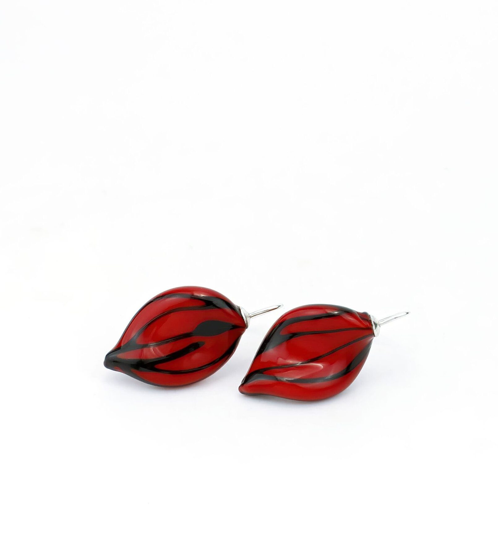 LEAFFORM EARRINGS |red|